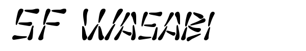 SF Wasabi font preview